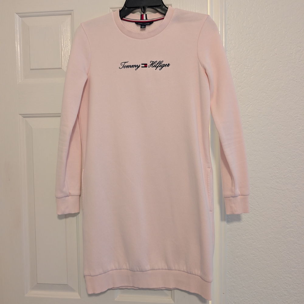 Tommy Hilfiger Pink Sweatshirt Dress